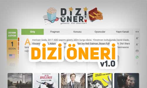 Dizi Öneri V1.0